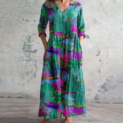 Alina – Loose-Fit Retro Lounge Dress