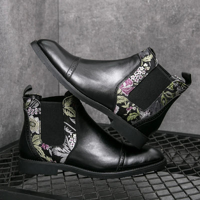 Pietro Bramante Embroidered Chelsea Boots