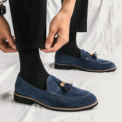 Men’s Moccasins – Suede Upper – Tassel Detail – Classic Fit – Smart Casual Style