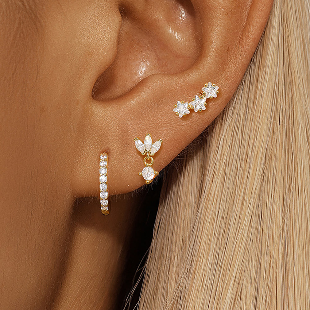 Trio Mila Essentials Earrings | 18k Gold