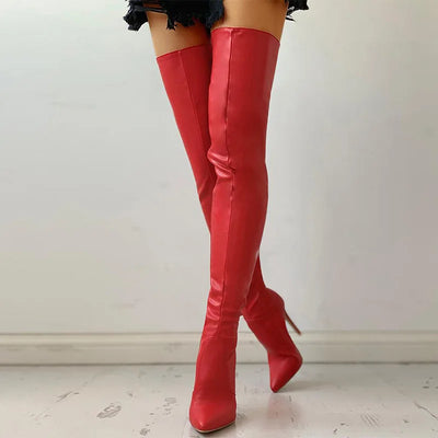Euphoria Over The Knee Leather Boots
