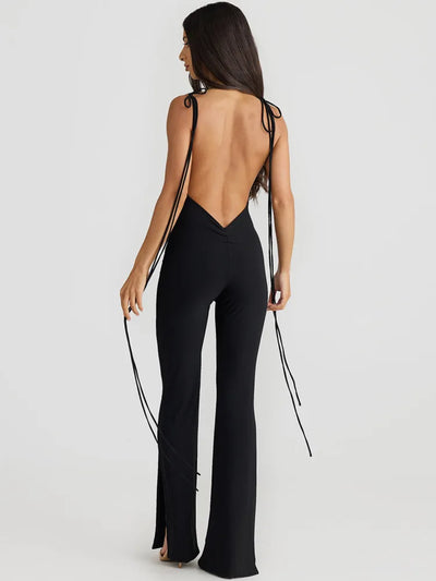 Dulsara | Sleeveless Backless Jumpsuit