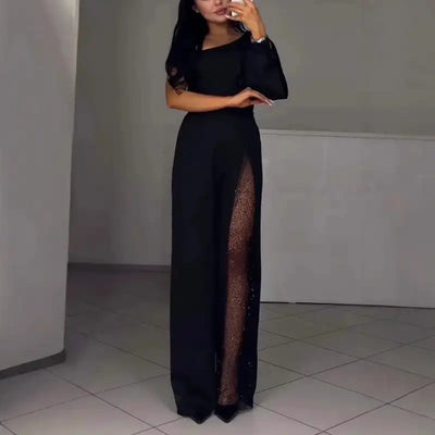 Heather - Glittering Off-shoulder One Piece