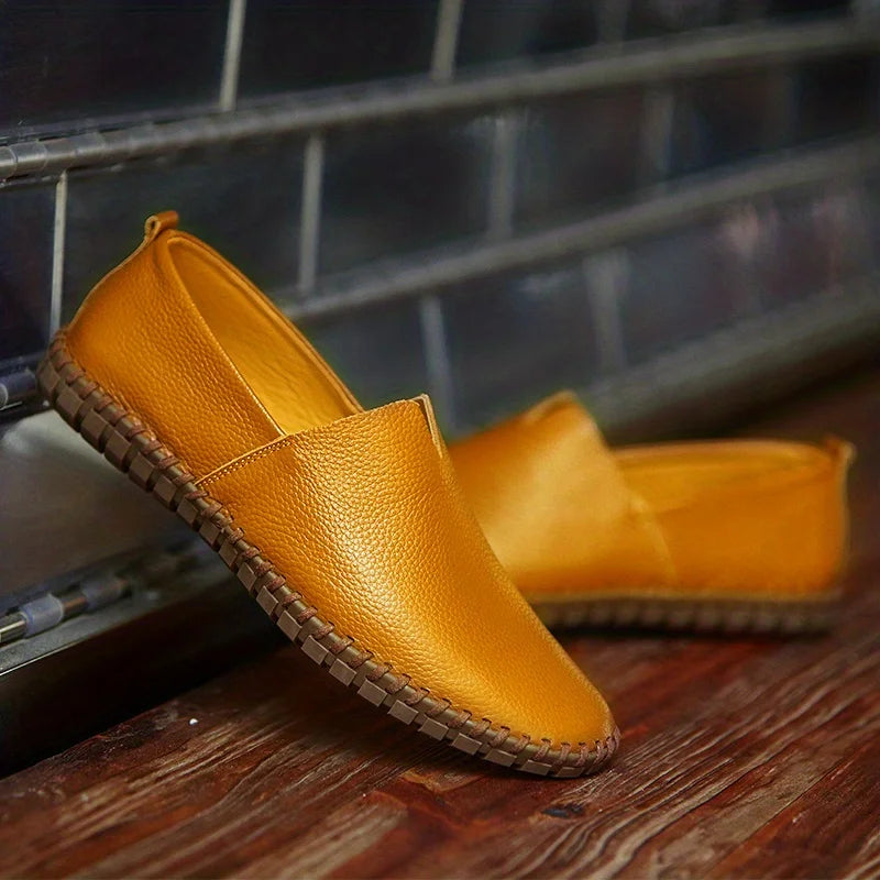 Francesco Baratta Leather Summer Loafers