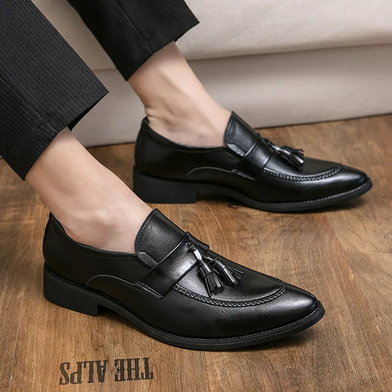Giorgio Lanzetti Leather Tassel Loafers