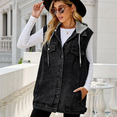 Grace™ - Stylish Hooded Denim Jacket