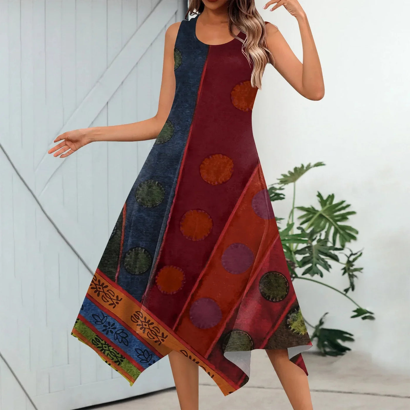 Maya | Playful Point Hem Dress