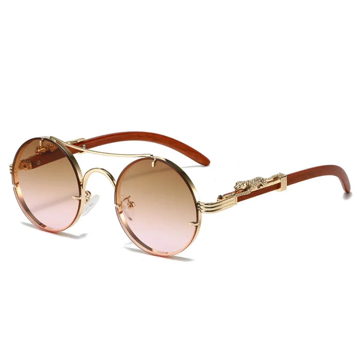 Nerio Tavolaro Vintage Round Baroque Sunglasses
