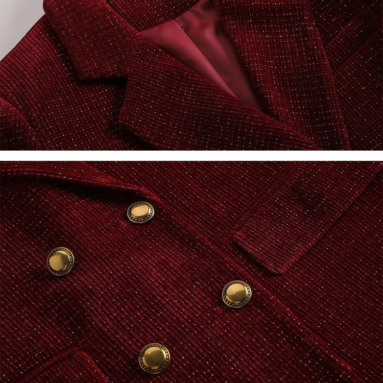 Cheri Corduroy Two-Piece Suit