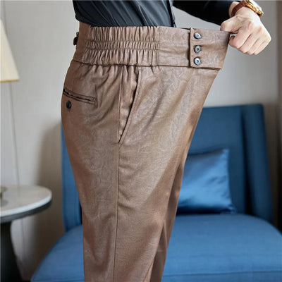 Charles Morel High Waist Business Casual Pants