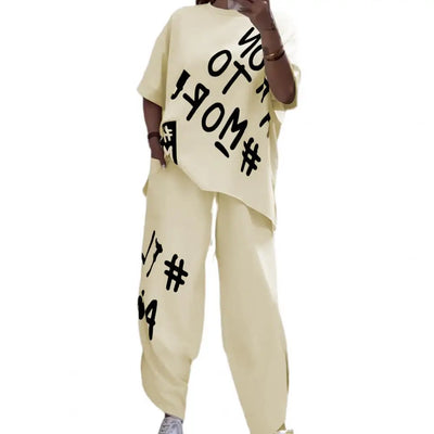 Juliana - Casual Summer Letter Print Outfit