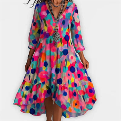 Shanae™ | Elegant Floral Midi Dress