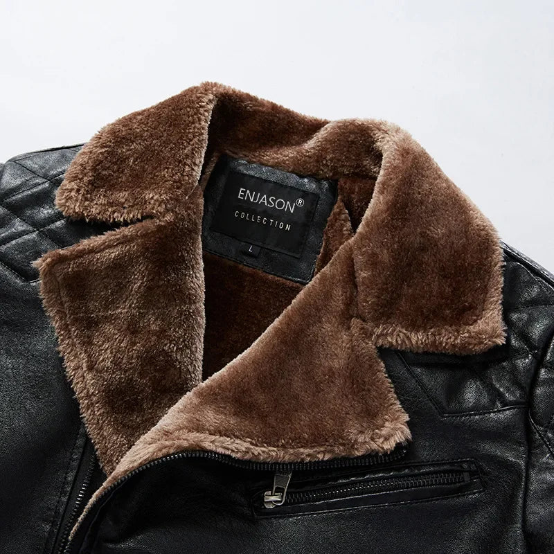 "Napoli Elegante" Designer Leather Jacket