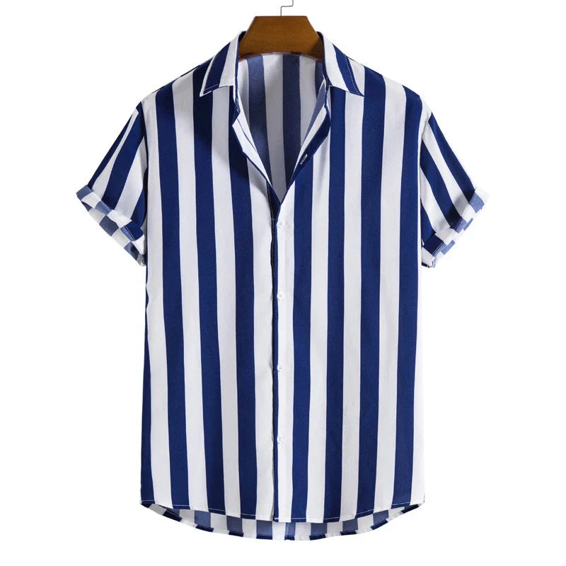 Cavari Stripe Button-Up Shirt