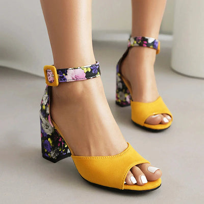 Fioretta - Square Heel Sandals