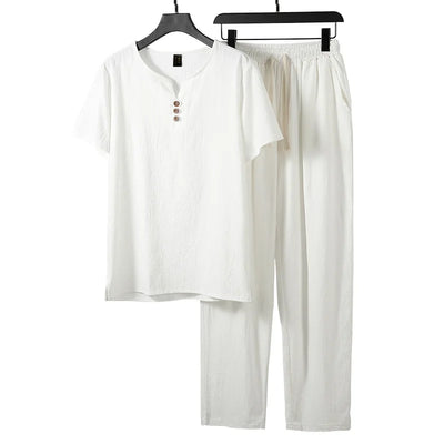 "Luigi" Linen Tracksuit Set