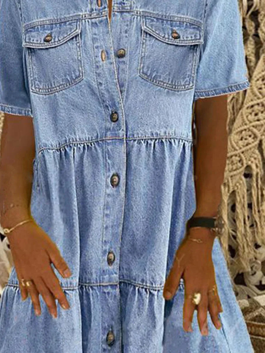 Sofia® | Boho Denim Dress