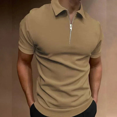 Liam™  - Classic Zip Polo Shirt
