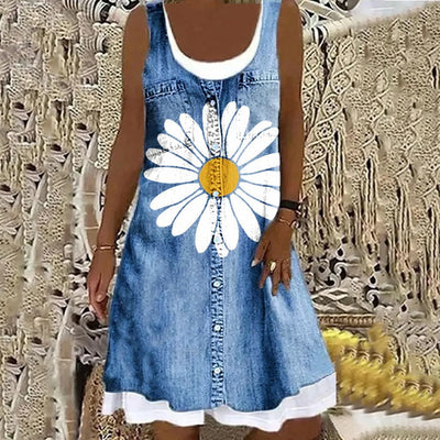 Sofia™ | Soft and Elegant Denim Dress