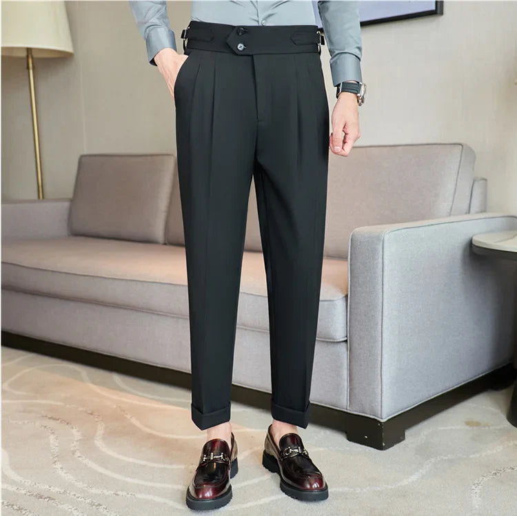 Bruno Mazzoni High-Waisted Business Suit Pants