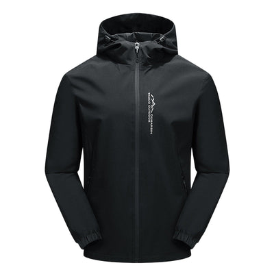 Men’s Softshell Jacket – Regular Fit – Windproof Water-Resistant – Hooded Full Zip