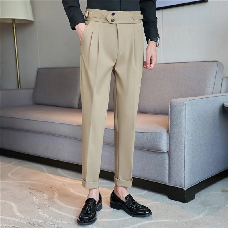 Bruno Mazzoni High-Waisted Business Suit Pants