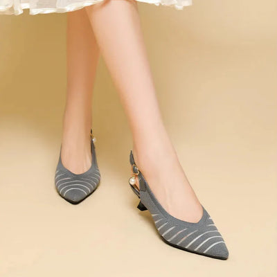 Alba Linea Kitten Heel Sandals
