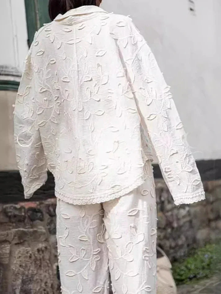 Ellie™ - Elegant Casual Set With Handmade Details