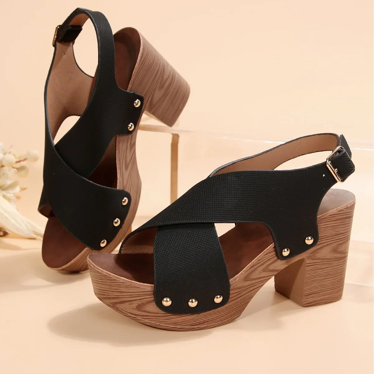 Milena Block Heel Sandal