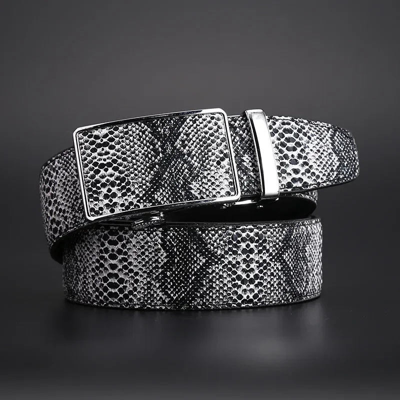 "Serpente" Cowhide Leather Belt