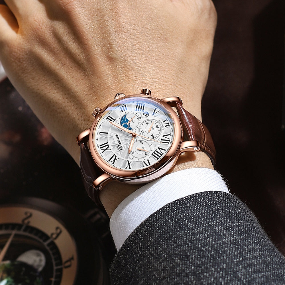 Luxury Leather Strap Quartz Watch™