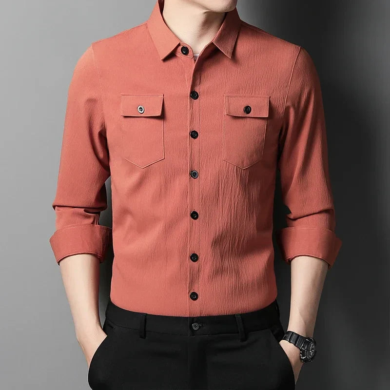 Vinthentic Premium Cotton Button-Up Shirt