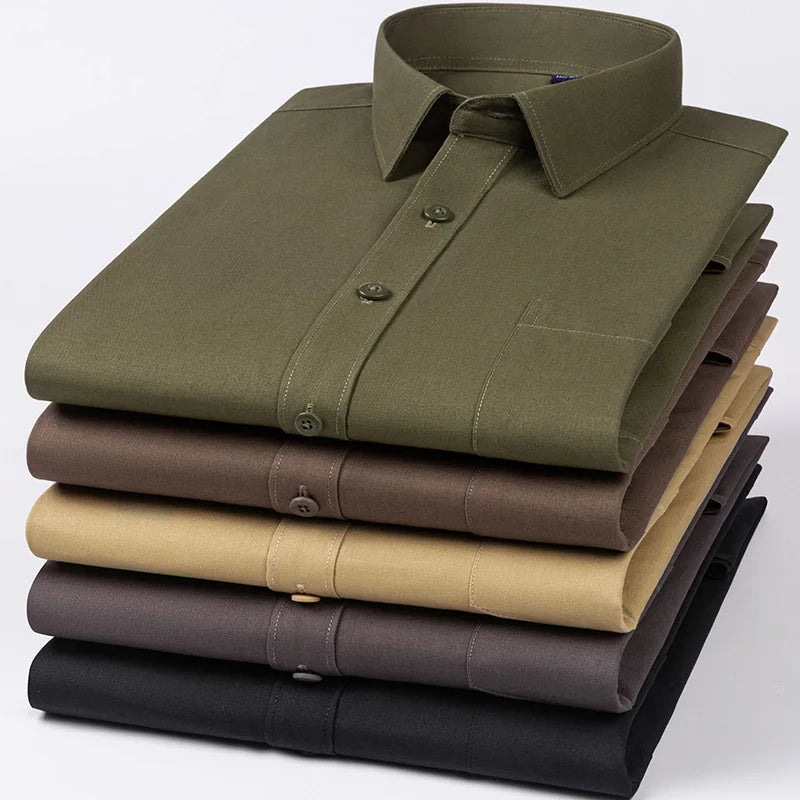 Formaro – Men’s Solid Tactical Dress Shirt