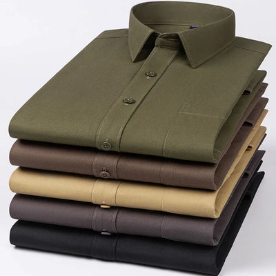 Formaro – Men’s Solid Tactical Dress Shirt