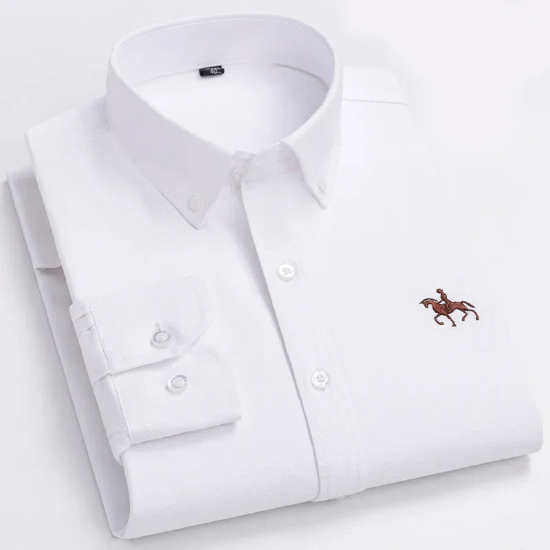 Cavalleri – Men’s Embroidered Oxford Shirt