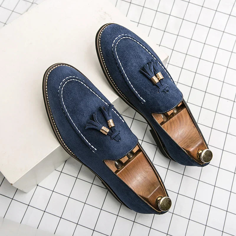 Men’s Moccasins – Suede Upper – Tassel Detail – Classic Fit – Smart Casual Style
