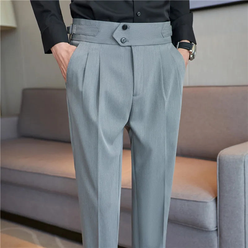 Bruno Mazzoni High-Waisted Business Suit Pants