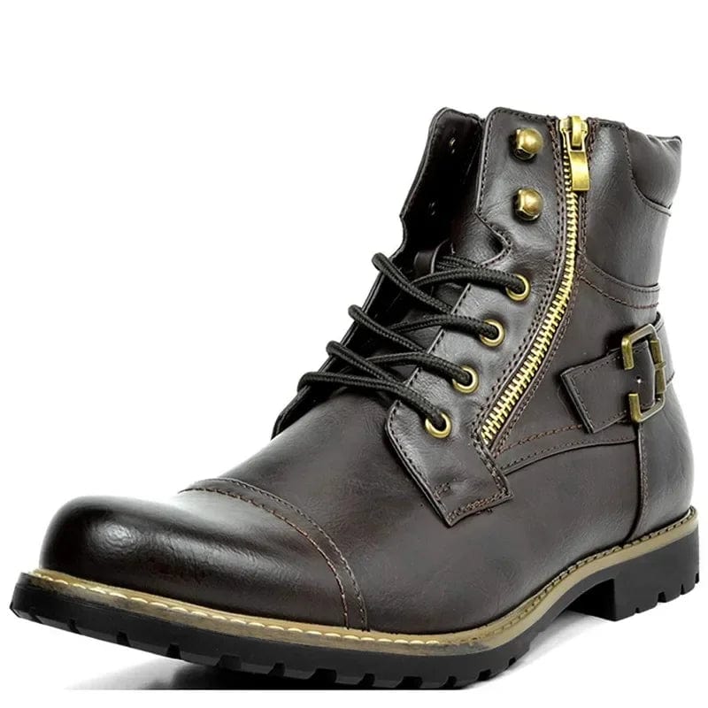 Bernard - Leather Lace-Up Boots