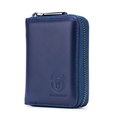 Vinthentic BULLCAPTAIN Compact RFID Leather Card Holder