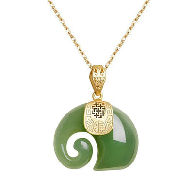 Aureum I Stone Elephant Pendant