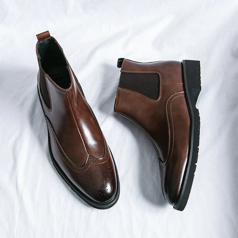 Mariotto Albertinelli Genuine Leather Chelsea Boots