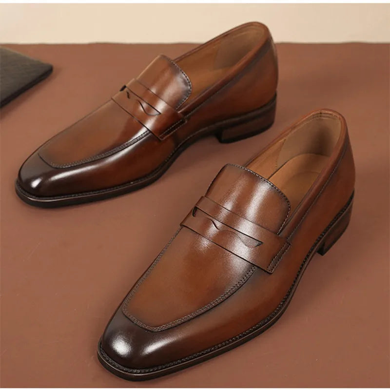 Matteo Fiorucci Orthopedic Classic Leather Penny Loafers