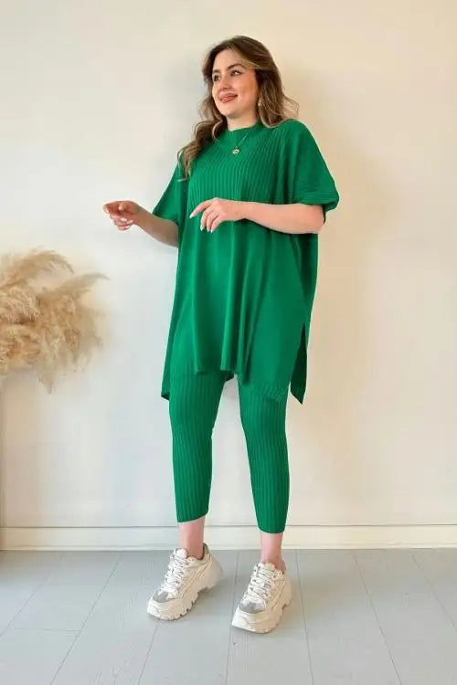 Monica - Stretch Knitted Two-piece Set