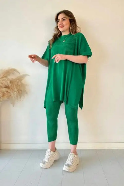 Monica - Stretch Knitted Two-piece Set