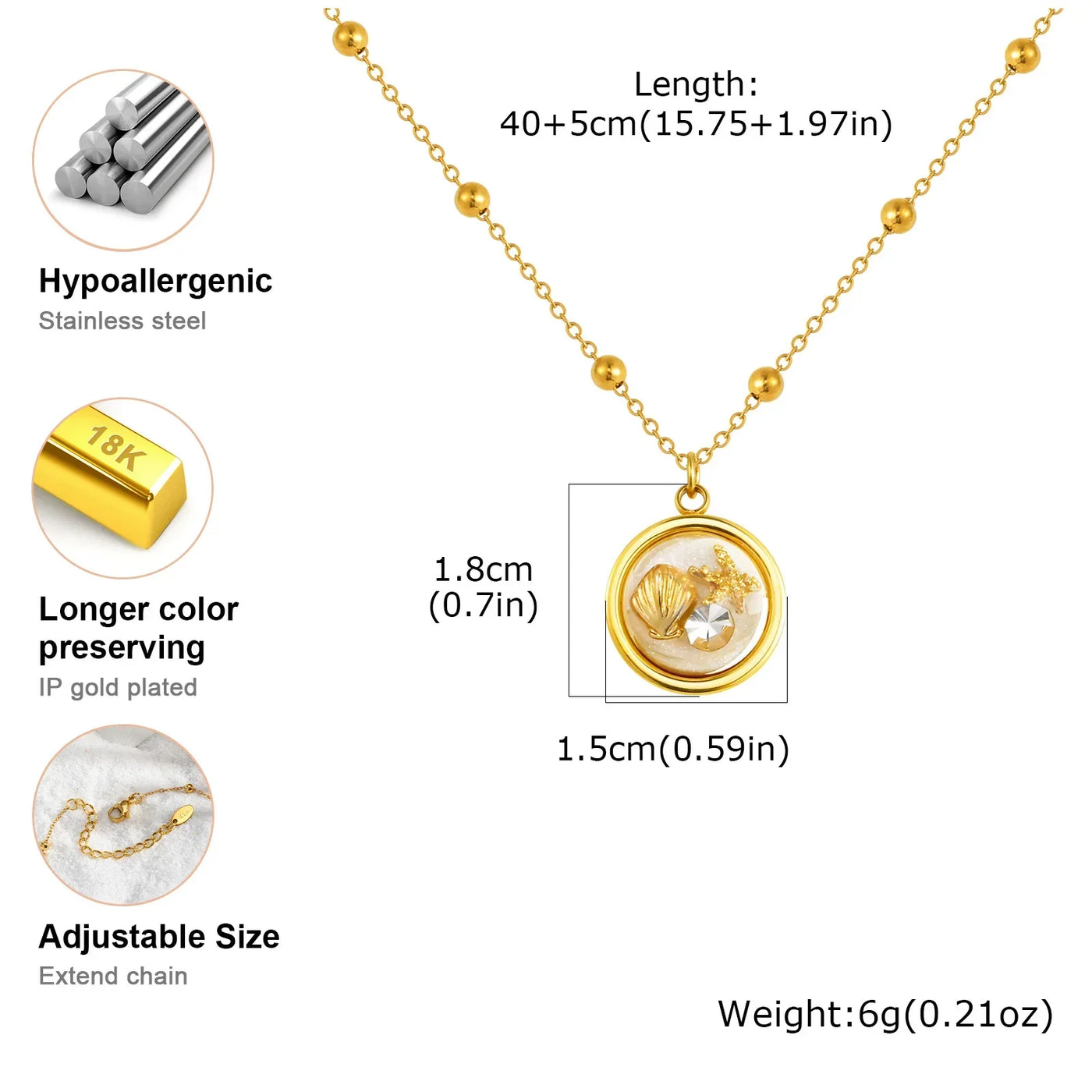 Fortuna I Ocean summer necklace