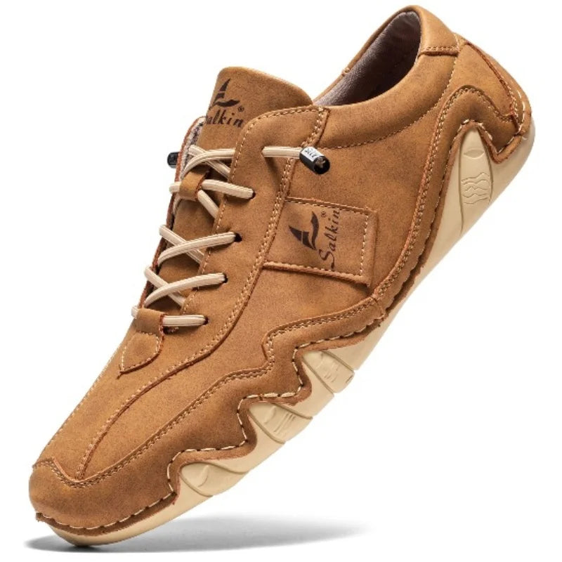 The Salkin™ Retro Genuine Leather Italian Shoes - by Cristian Moretti™