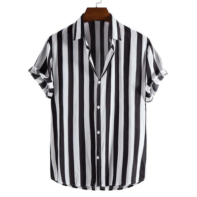 Cavari Stripe Button-Up Shirt