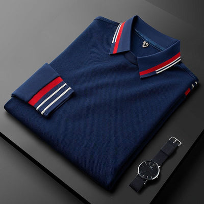 Luvior Premium Long Sleeve Waffle Polo