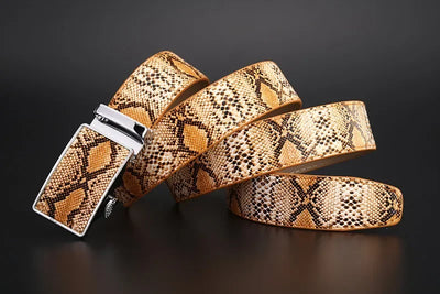 "Serpente" Cowhide Leather Belt