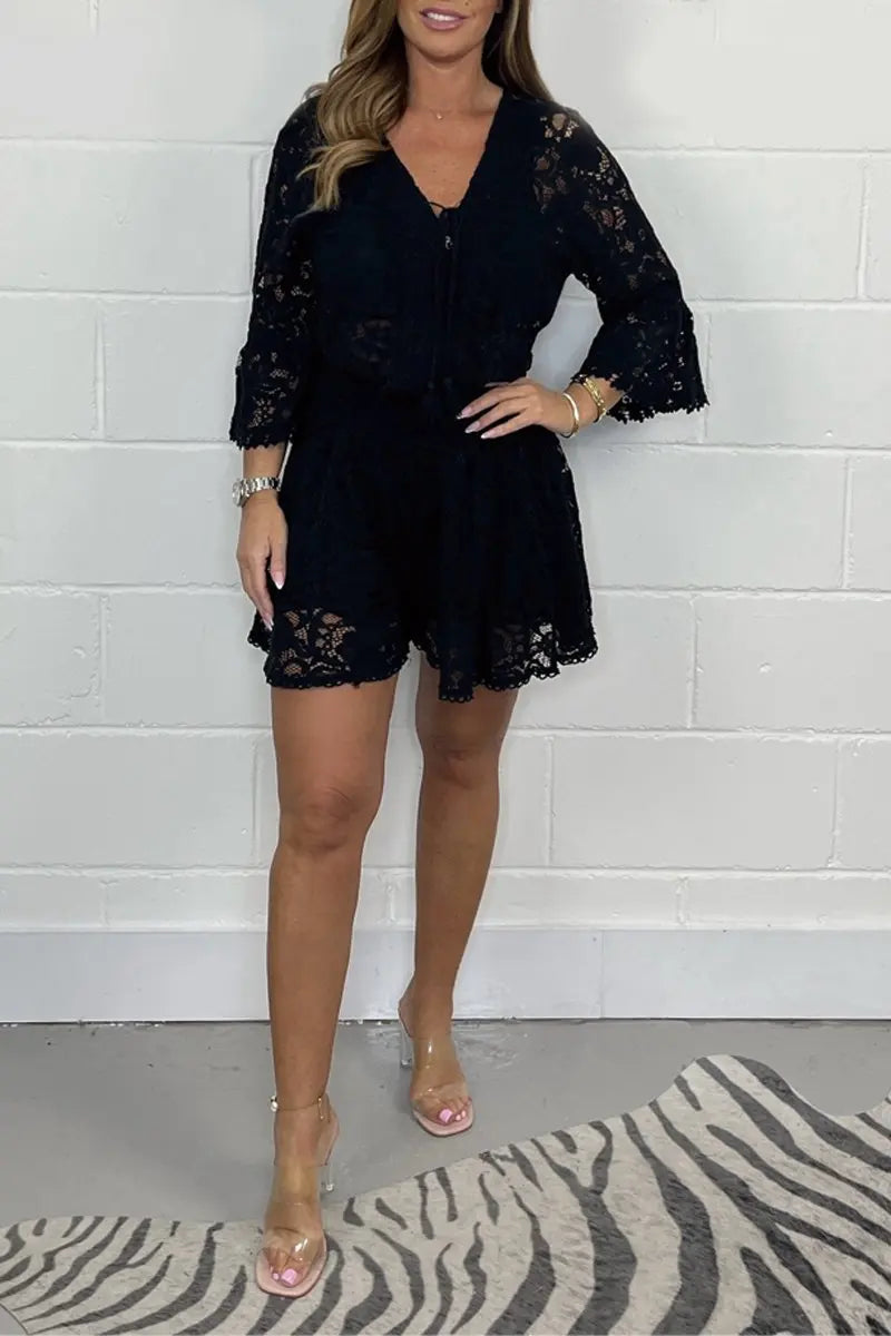 Elaine - Crochet shorts and Top Set